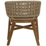 Keith Outdoor Dining Chair (Set of 2) Outdoor Dining Chairs + Benches RIV10017-NAT