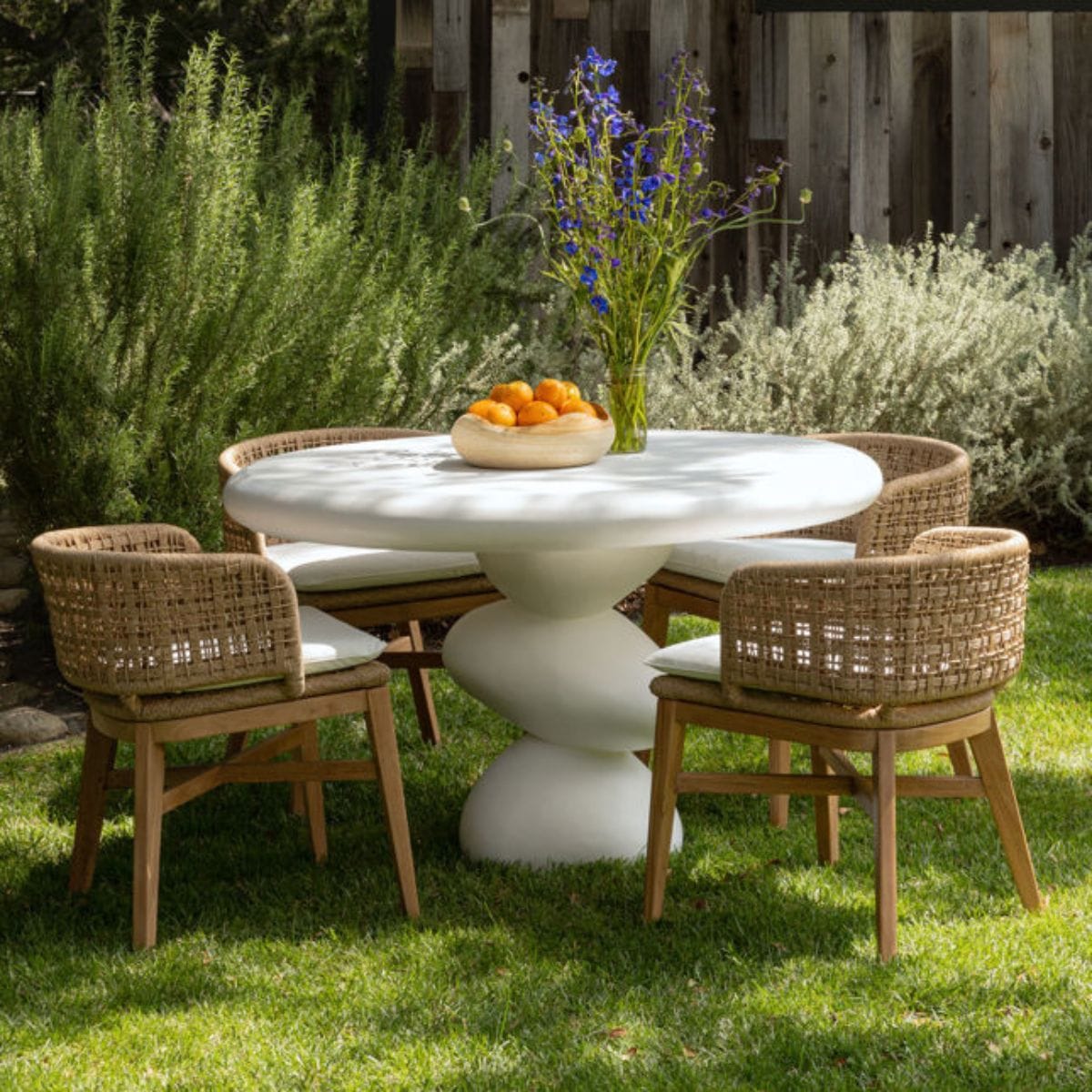 Keith Outdoor Dining Chair (Set of 2) Outdoor Dining Chairs + Benches RIV10017-NAT