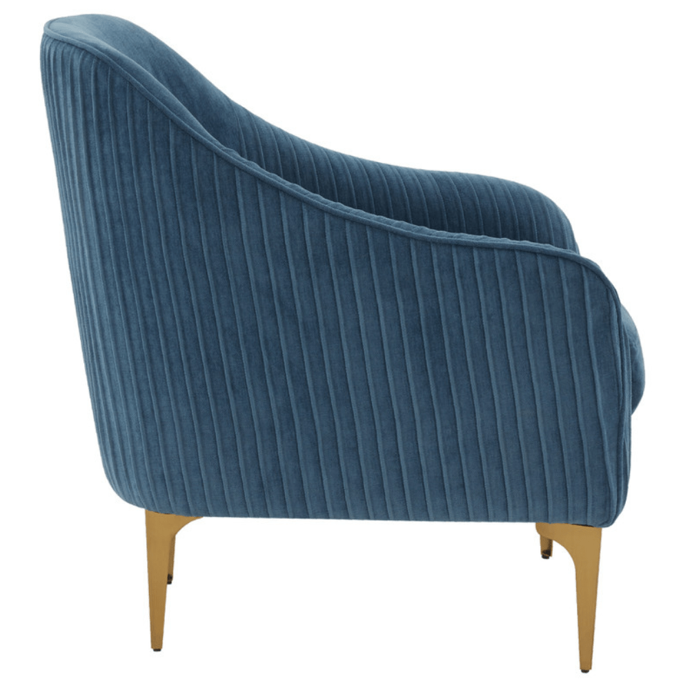 Kim Velvet Accent Chair Accent Chair