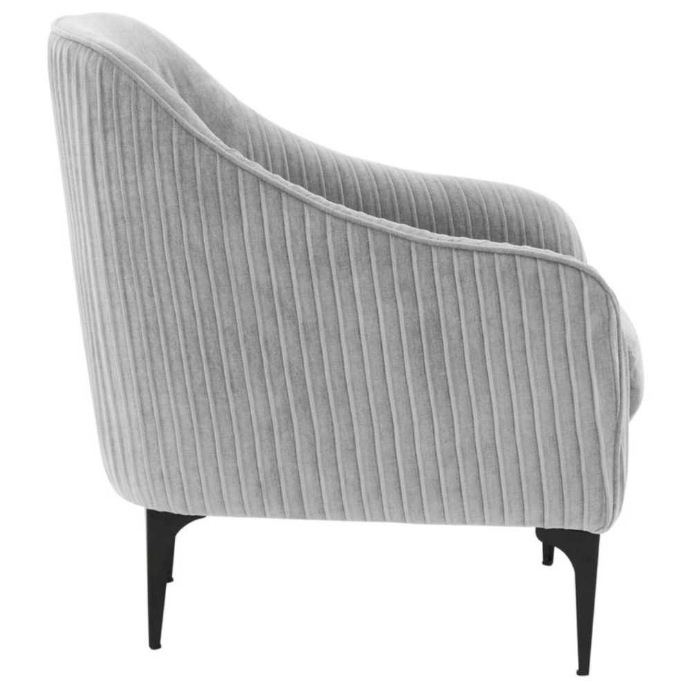 Kim Velvet Accent Chair Accent Chair