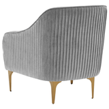 Kim Velvet Accent Chair Accent Chair