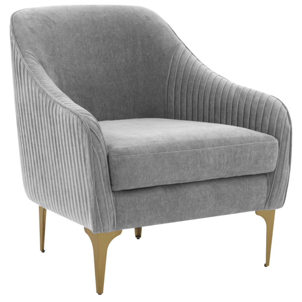 Kim Velvet Accent Chair Accent Chair