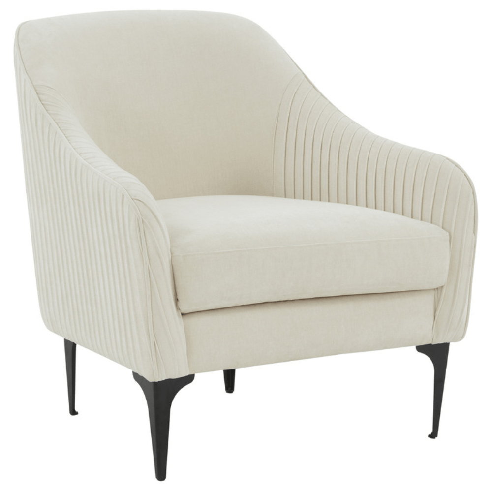 Kim Velvet Accent Chair Accent Chair