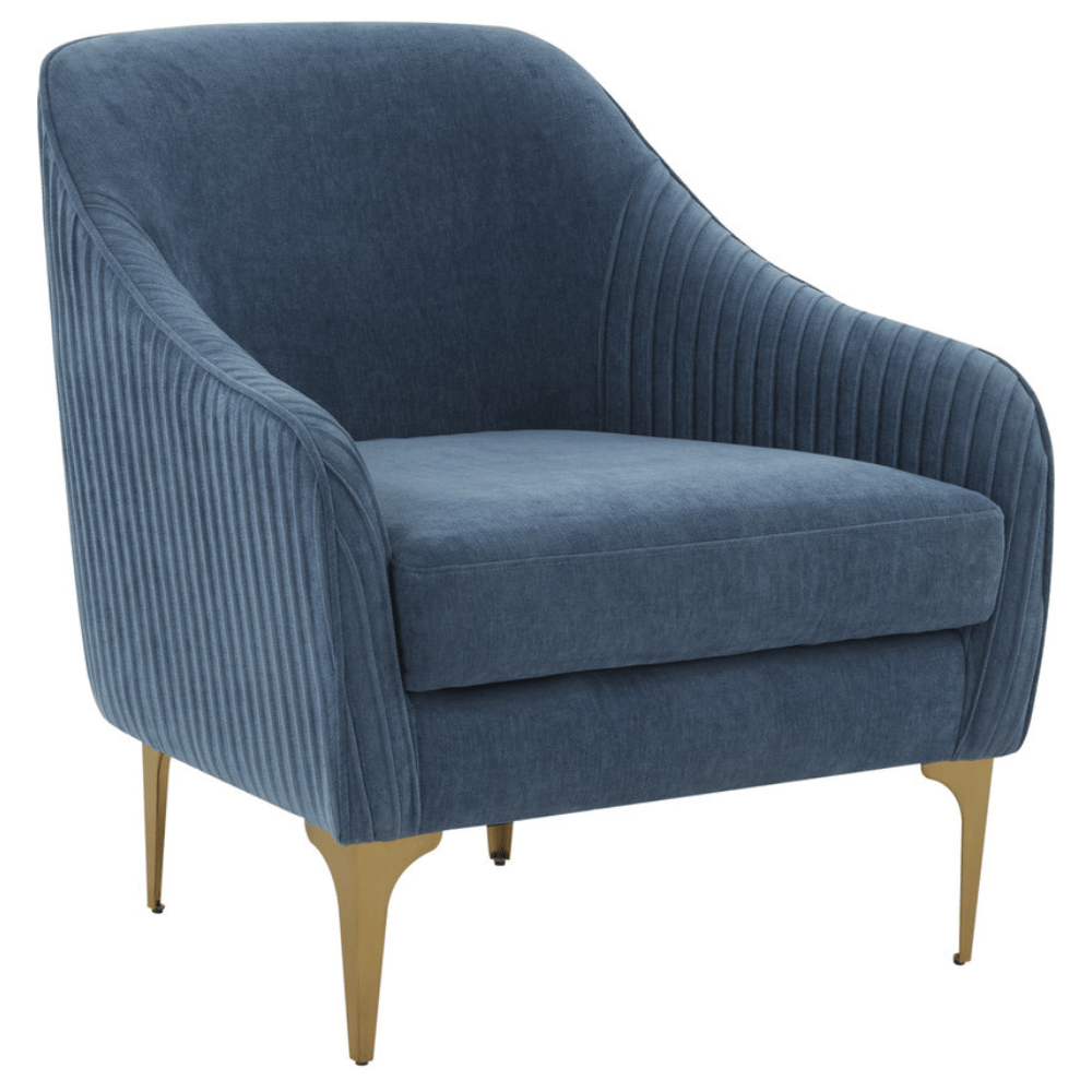 Kim Velvet Accent Chair Accent Chair