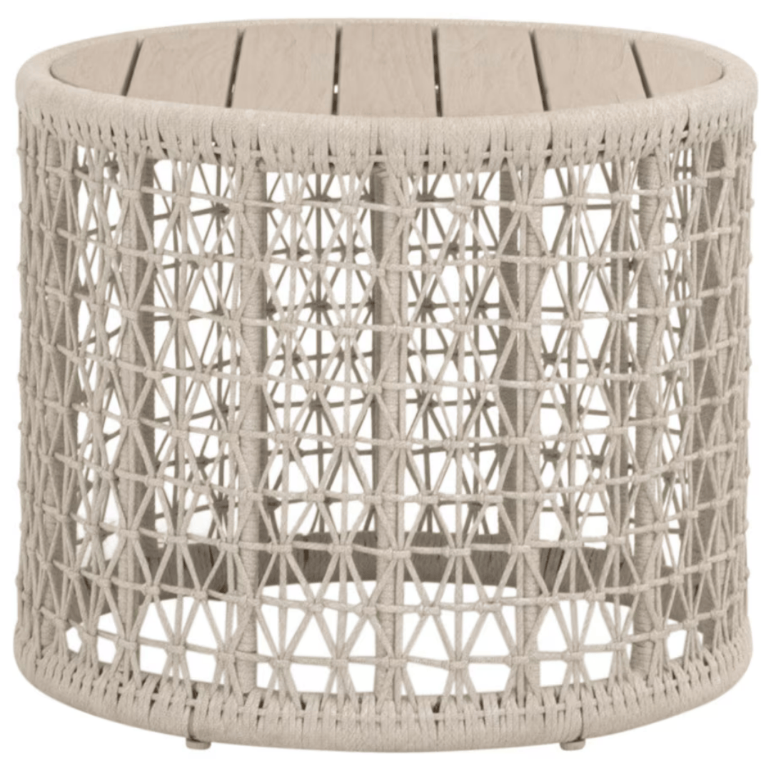 Knit Outdoor End Table Side Tables 6889.OAT/W-ET 842279145422