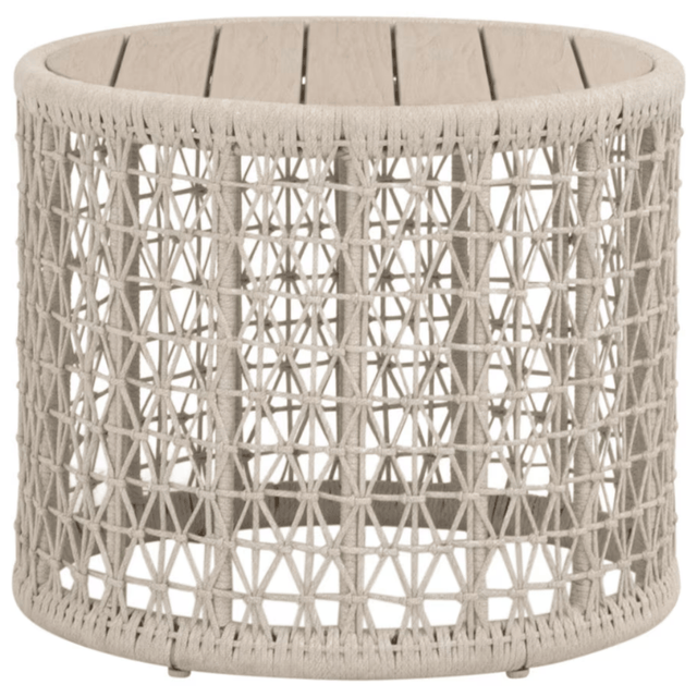 Knit Outdoor End Table Side Tables 6889.OAT/W-ET 842279145422