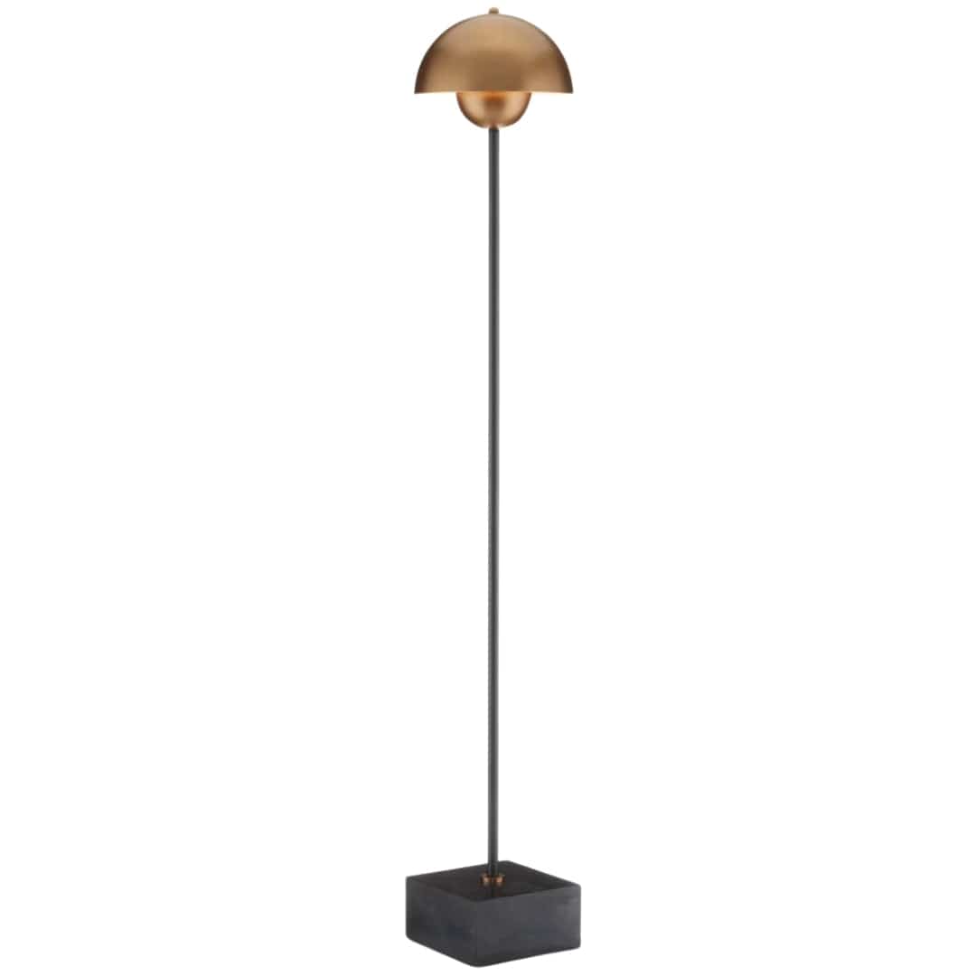 La Rue Brass Floor Lamp Floor Lamps 8000-0095 00633306036703