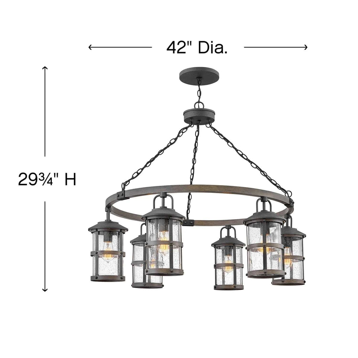 Lakehouse Single Tier Chandelier Chandelier