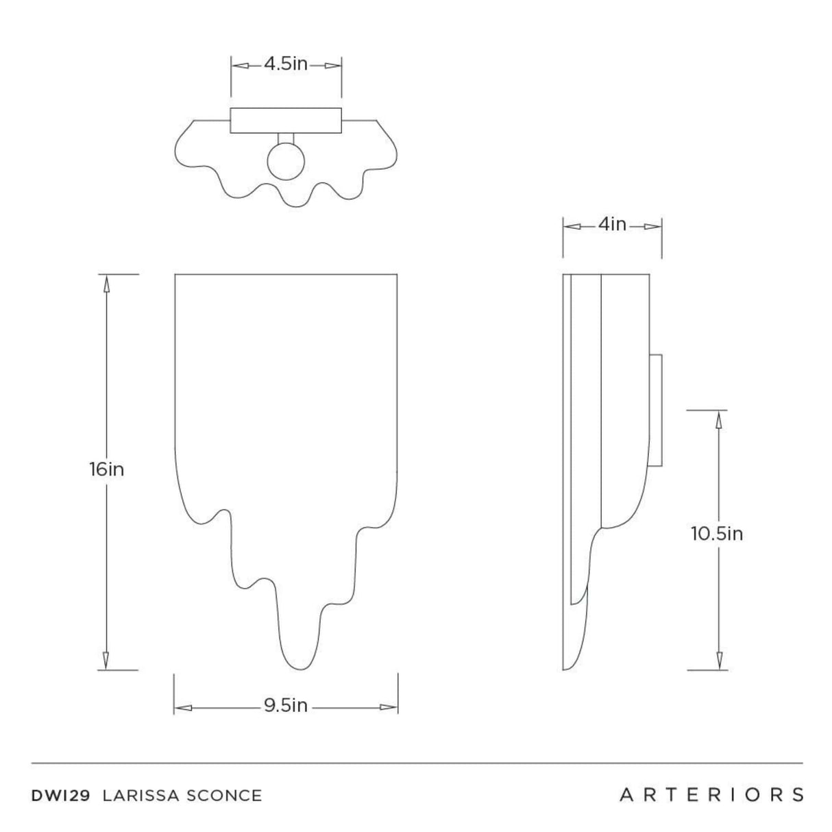 Larissa Sconce Wall Sconces DWI29