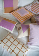 Leah Singh Barcelona Stripe Pillow - Lilac Pillows leah-singh-barcelona-stripe-pillow-lilac