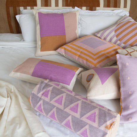Leah Singh Bolster Throw Pillow - Purple Pillows Leah-Singh-Bolster-Throw-Pillow-Purple