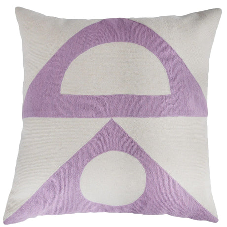 Leah Singh Zaza Shapes Pillow - Lilac Pillows Leah-Singh-Zaza-Shapes-Pillow-Lilac