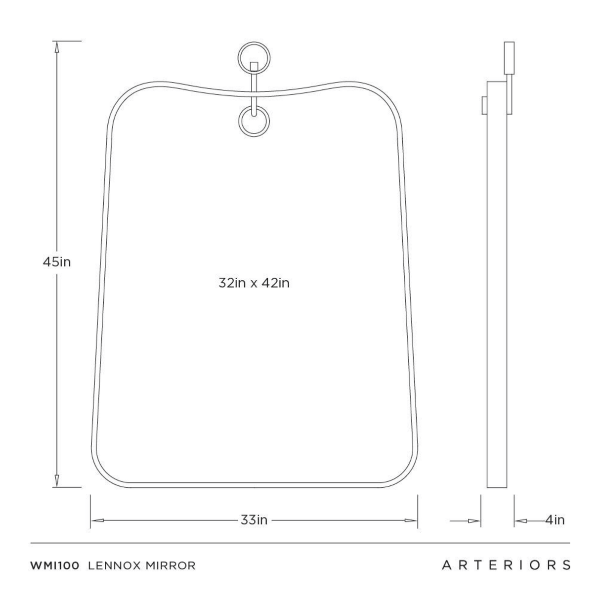 Lennox Mirror Mirrors WMI100