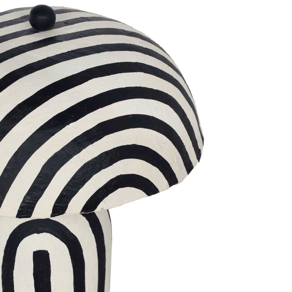 Lennox Striped Papier Mache Table Lamp Table Lamps