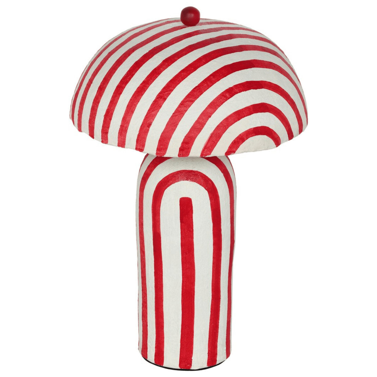 Lennox Striped Papier Mache Table Lamp Table Lamps