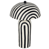 Lennox Striped Papier Mache Table Lamp Table Lamps