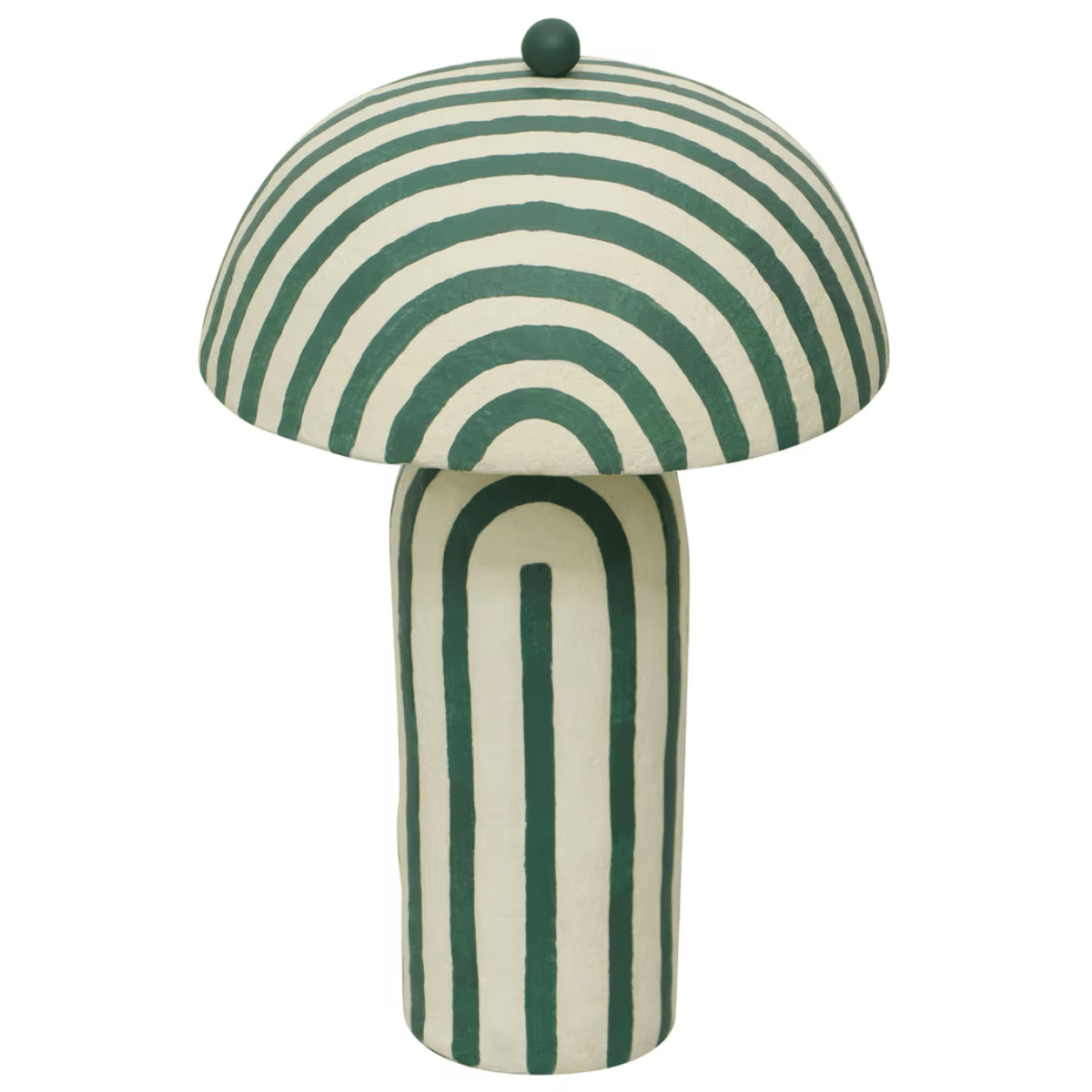 Lennox Striped Papier Mache Table Lamp Table Lamps