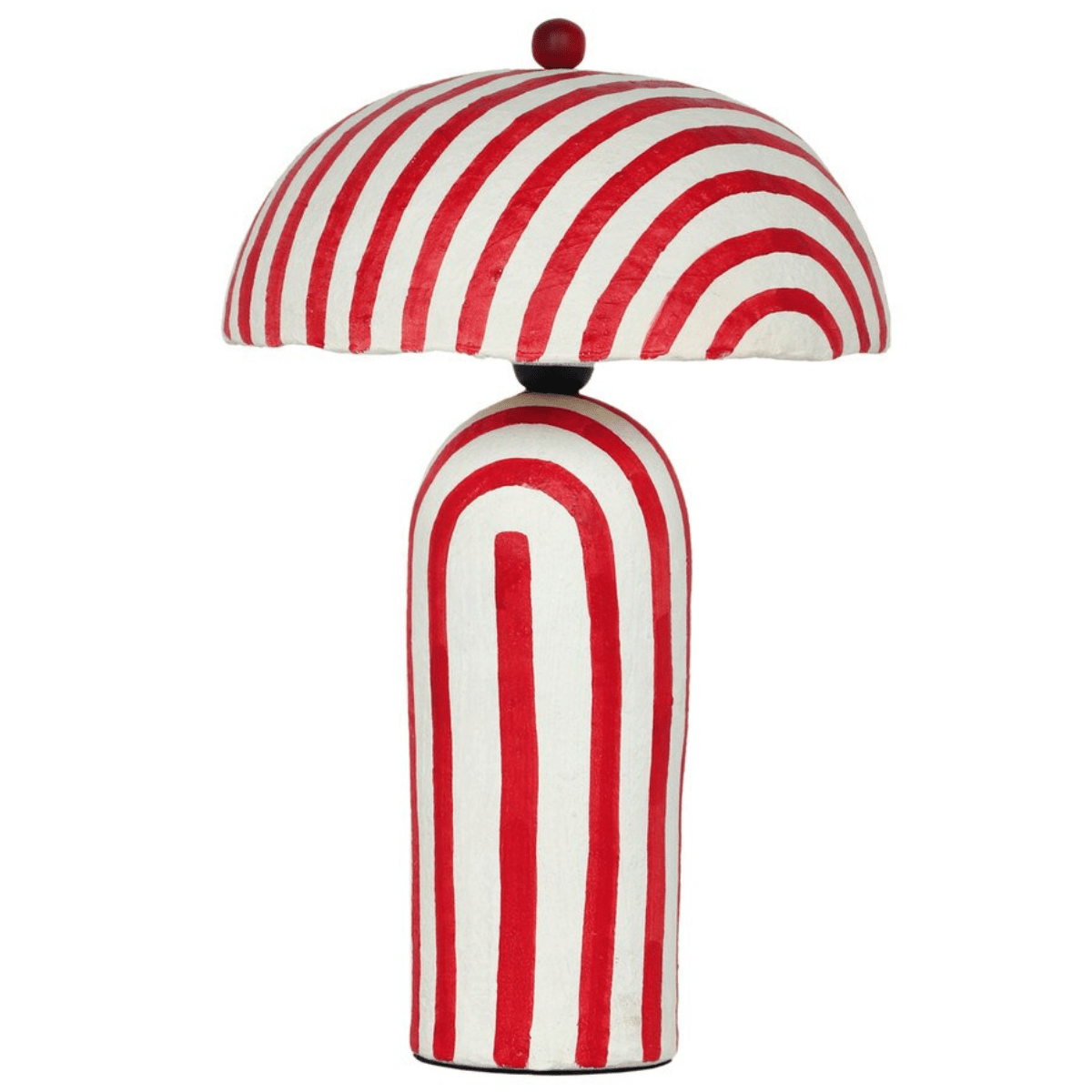 Lennox Striped Papier Mache Table Lamp Table Lamps TOV-G18571