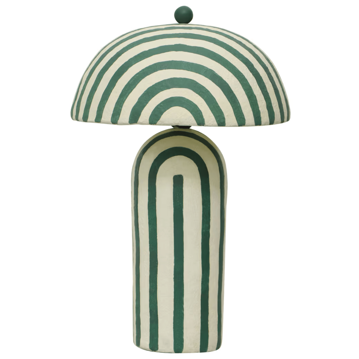 Lennox Striped Papier Mache Table Lamp Table Lamps TOV-G18685