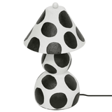 Lerici Black and White Papier Mache Table Lamp Table Lamps TOV-G18684