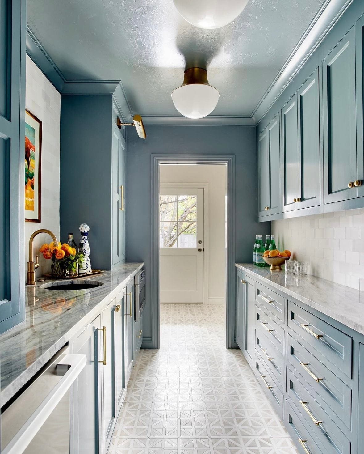 Lettie Flush Mount Meadow Blu