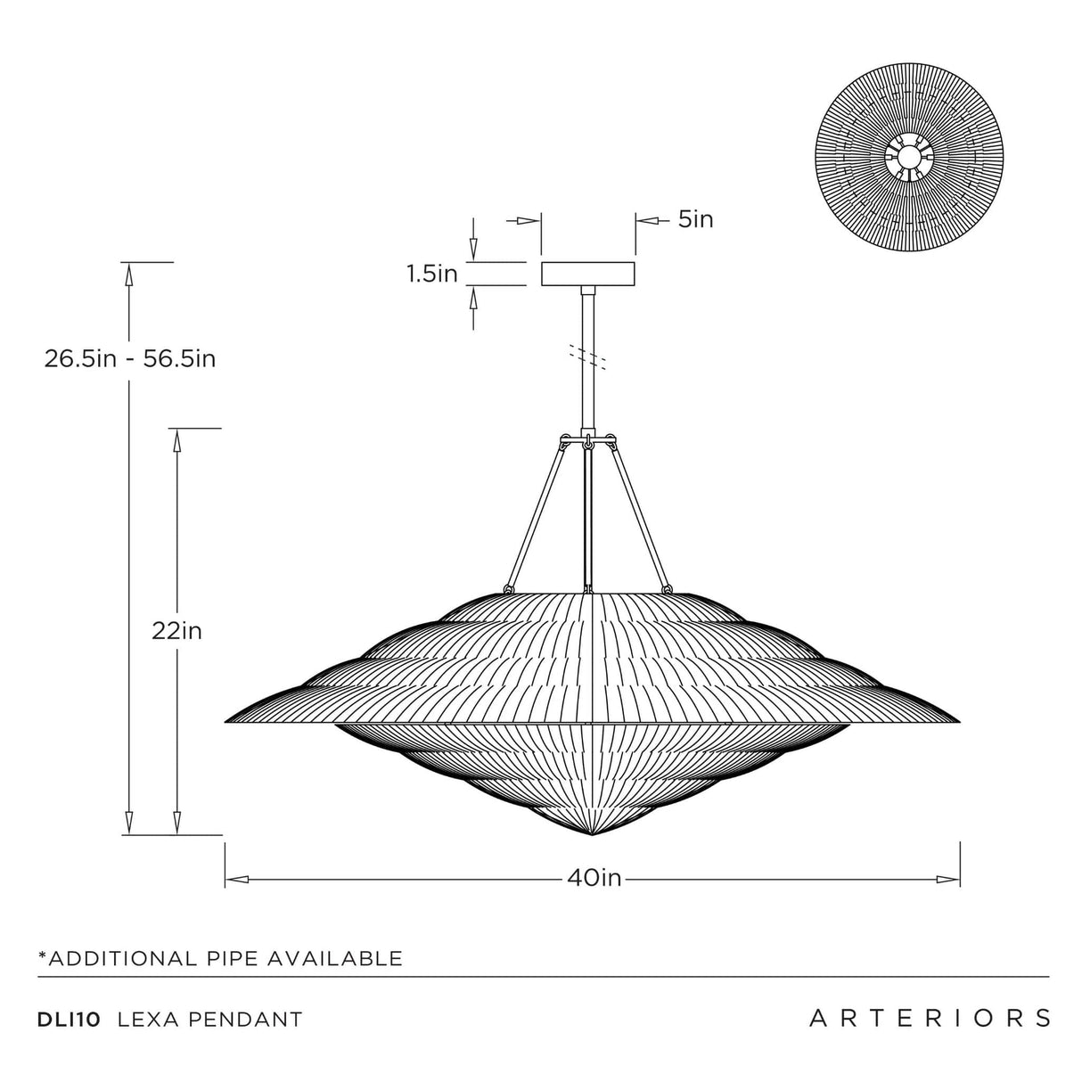 Lexa Pendant Lighting DLI10