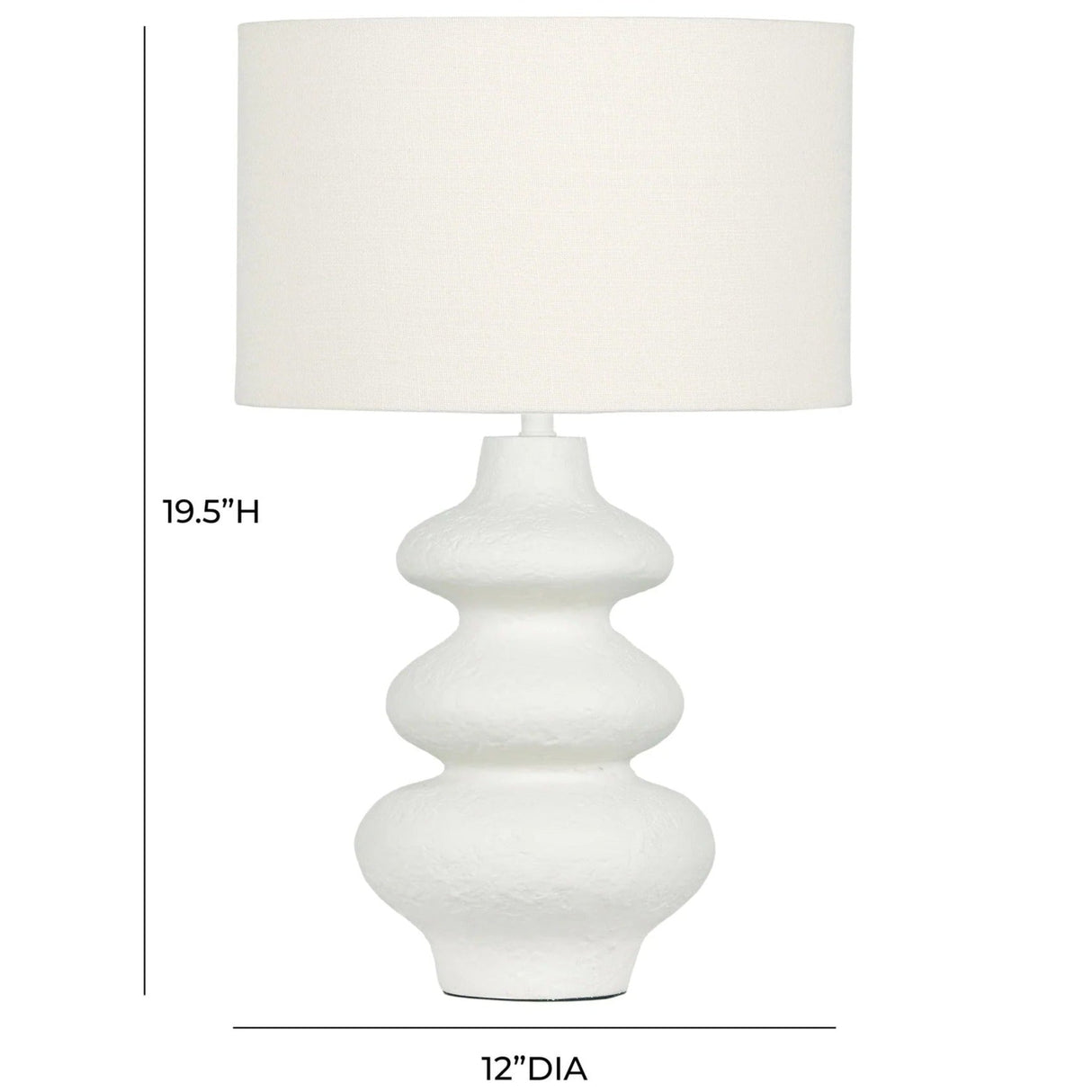 Lighting by BLU Riviera Textured Table Lamp Table Lamps TOV-G18585