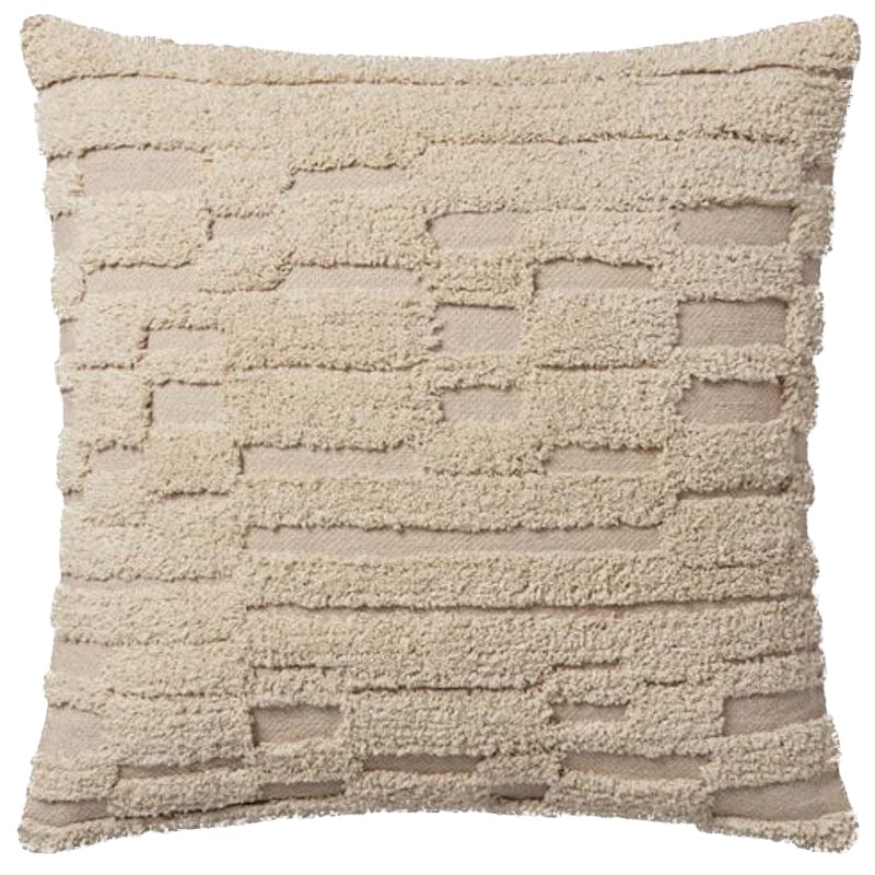 Justina Fringe Decorative Pillow In Ivory