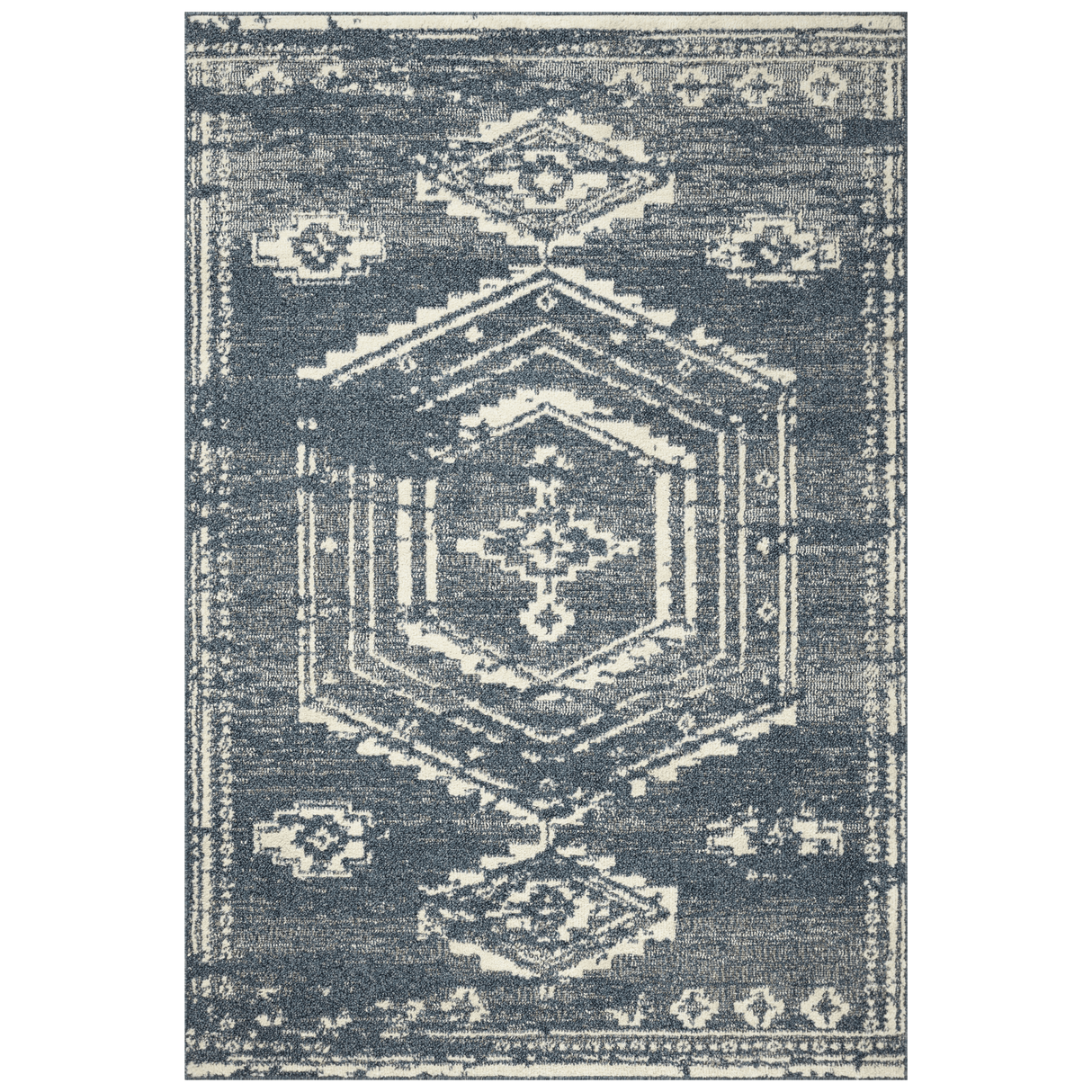 Magnolia Home by Joanna Gaines x Loloi Gigi Rug - Denim/Ivory