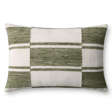 Loloi Pillow - Ivory/Green Pillows PLL0139-1626-IVORYGREEN-COVER