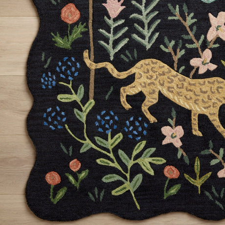 Loloi Rifle Paper Co. Silhouette Midnight Menagerie Rug Rugs