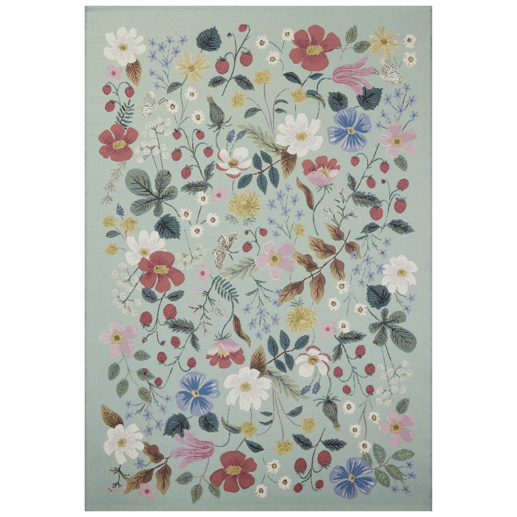 Strawberry Fields Indoor/Outdoor Rug – Meadow Blu