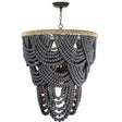 Lorelei Wood Bead Chandelier Chandelier 16-1179GRY 844717031229