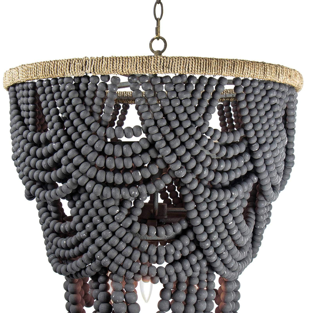 Lorelei Wood Bead Chandelier Chandelier