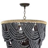 Lorelei Wood Bead Chandelier Chandelier