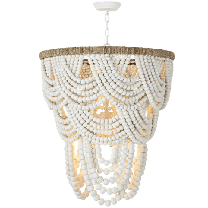 Lorelei Wood Bead Chandelier Chandelier