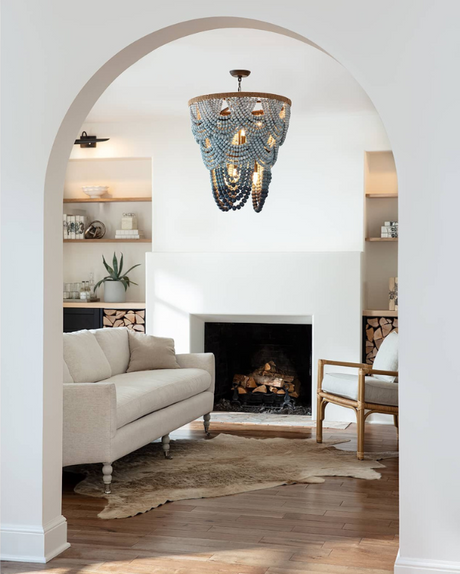 Lorelei Wood Bead Chandelier Chandeliers