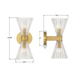 Lotus 2-Light Sconce Sconces