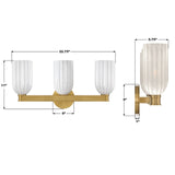 Lotus Bathroom Vanity Vanity/Bath Lights