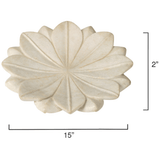 Lotus Marble Plate Decorative Object