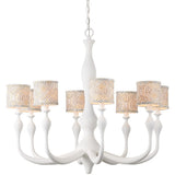 Ludwig White Chandelier Chandeliers 9000-1340