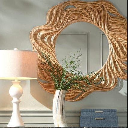 Luetta Round Mirror Round + Oval Mirrors MIRLUETTA0042NT