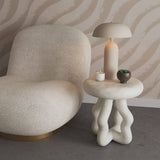 Lyla Cream Textured Side Table Side Tables TOV-OC18623
