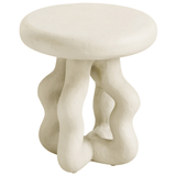 Lyla Cream Textured Side Table Side Tables TOV-OC18623