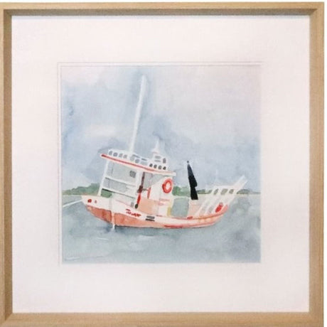 Lyndon Leigh Bright Fishing Boat II Wall Art dovetail-ART000698