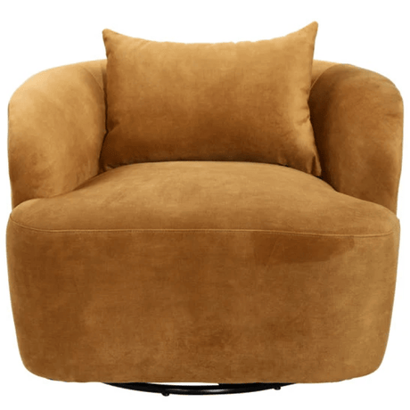 Lyndon Leigh Browne Swivel Chair Occasional Chair dovetail-DOV65009-BRWN