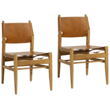 Lyndon Leigh Rossana Dining Chair Set Of 2 Dining Chair dovetail-DOV0478-BRWN