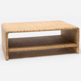 Lynette Coffee Table Wood and Rattan Coffee Table