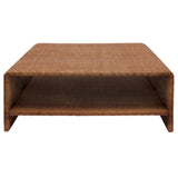 Lynette Coffee Table Wood and Rattan Coffee Table