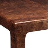 Made Goods Alessio Game Table Burl Wood Square Game Table